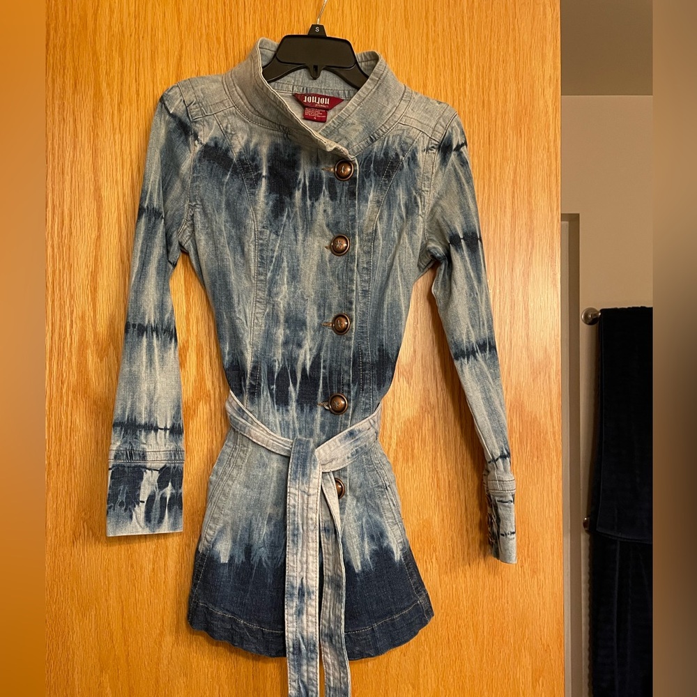 Jou Jou Light Blue Tye Dye Denim Jacket